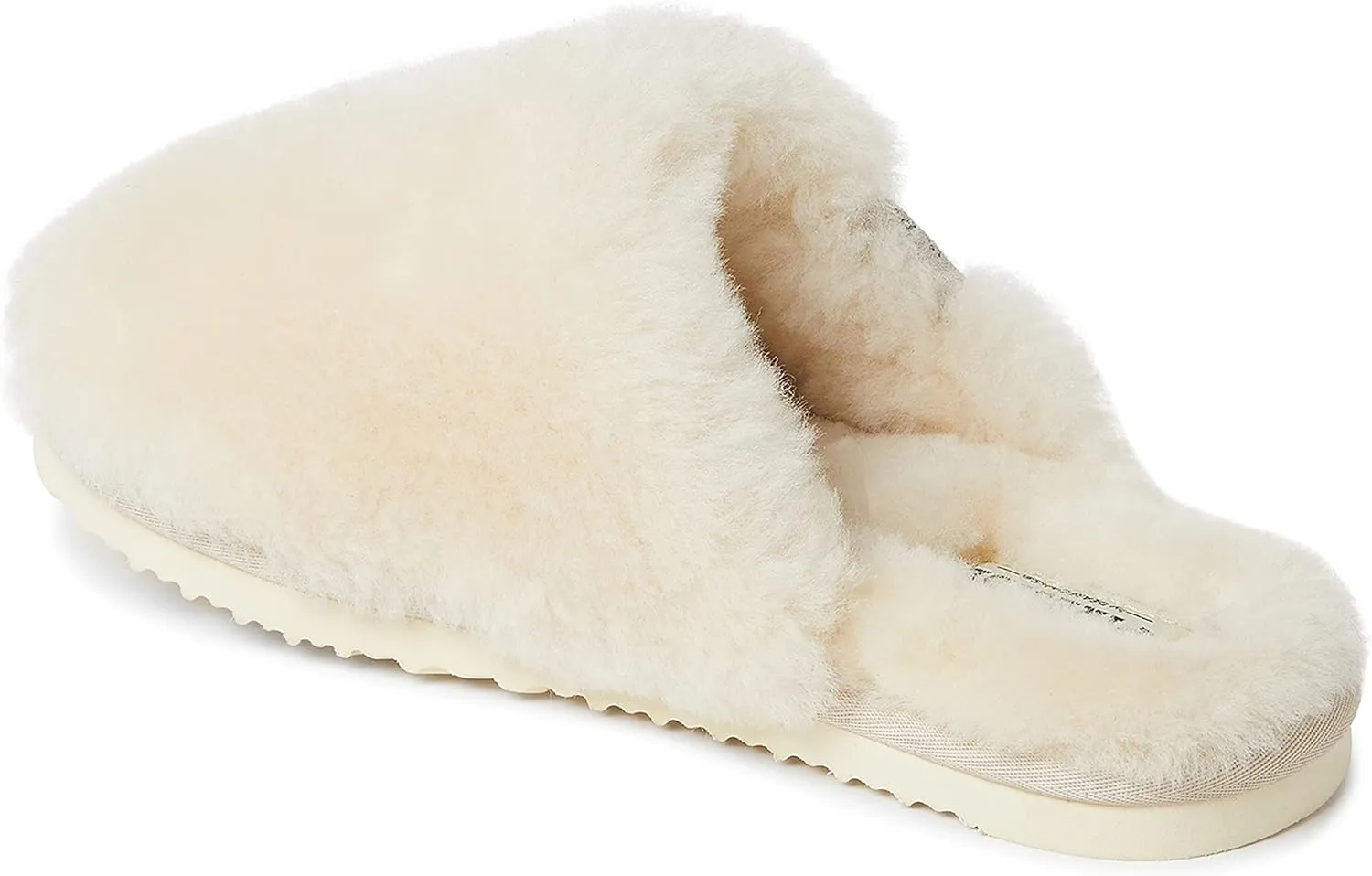 Fireside by Dearfoams Women's Shelly Beach All Over Shearling Easy on/Off Scuff Slipper