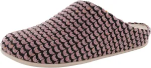 FitFlop Womens Chrissie Knit Slipper Shoes, Rose Pink, US 5