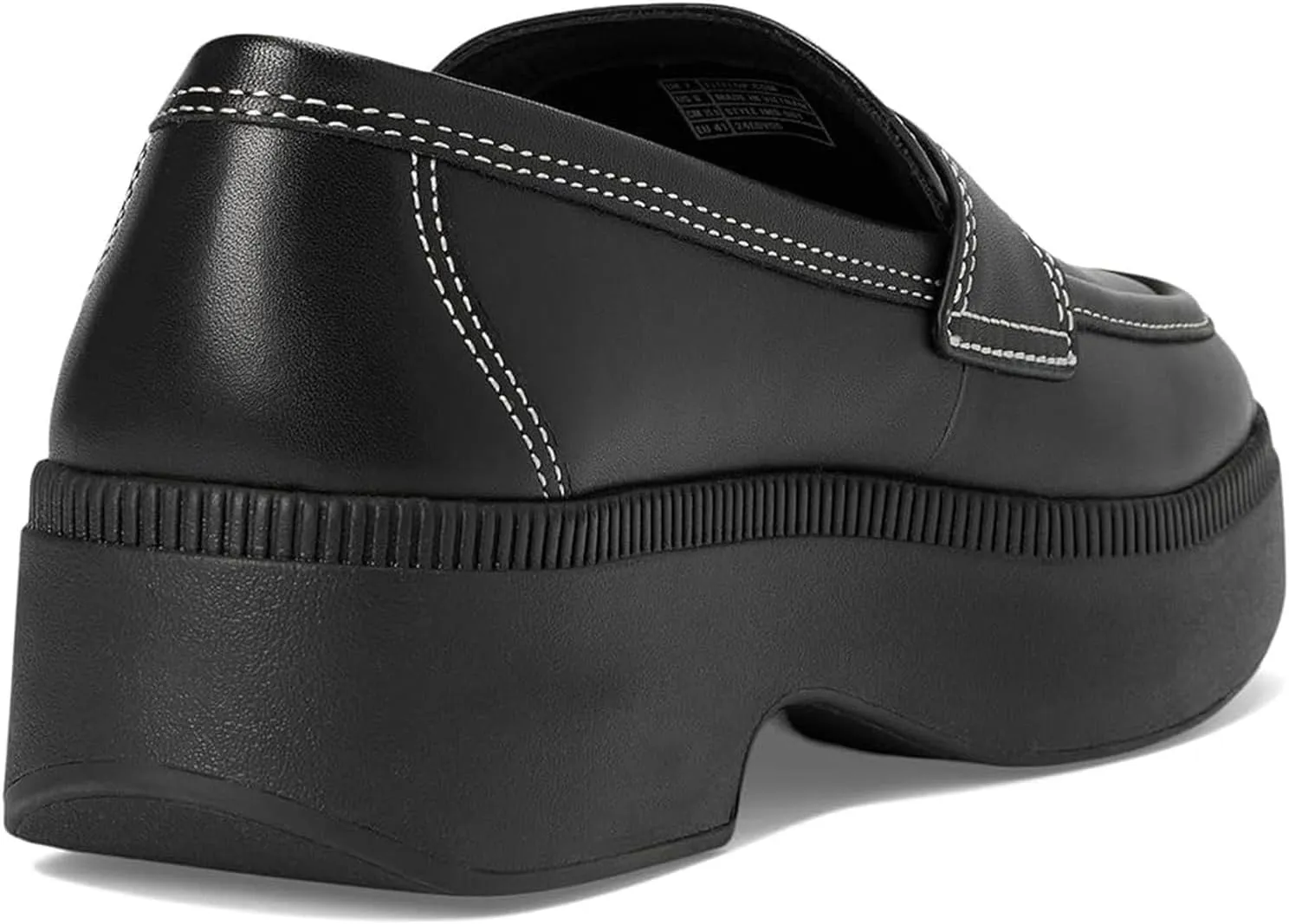 FitFlop Women's F-luma Contrast-Stitch Leather Demi-Wedge Loafers