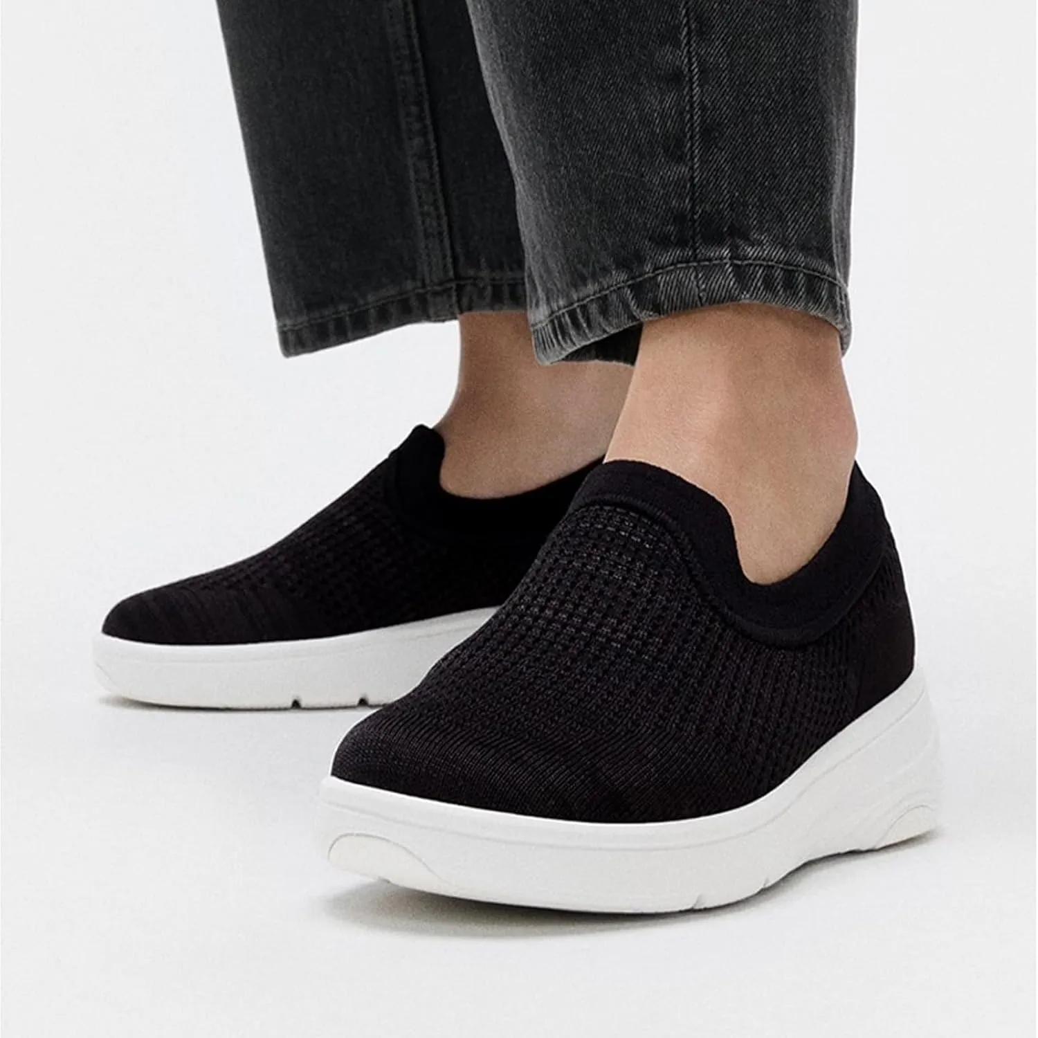 FitFlop Women's Super-q Knit Slip-ons Sneaker