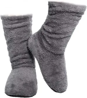 FRALOSHA Women's Slipper Sock Coral Velvet Indoor Spring-Autumn Super Soft Warm Cozy Fuzzy Lined Booties Slippers
