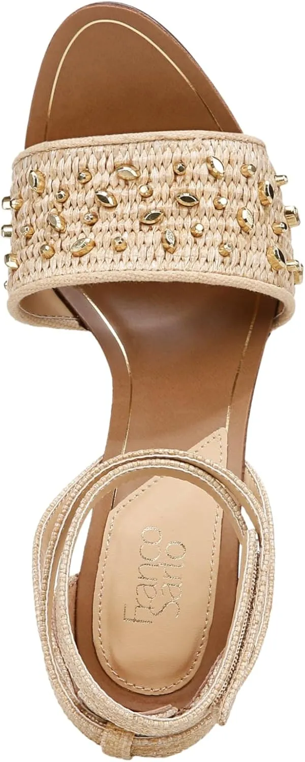 Franco Sarto Women's Eleanor Ankle Strap High Heel Sandal Heeled