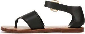 Franco Sarto Women's Ruth Ankle Strap Thong Flat Sandal