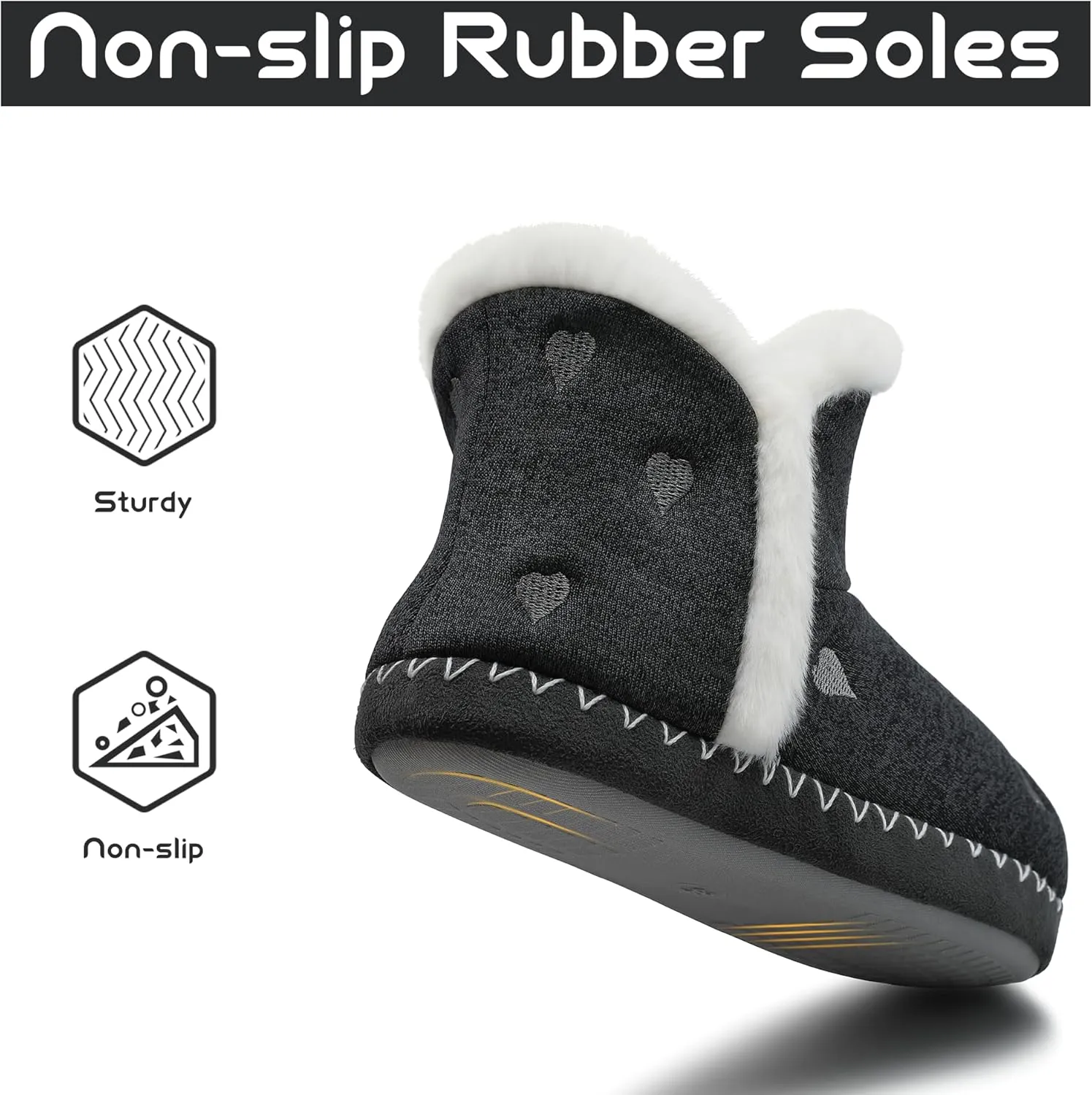 Girls Warm Winter Lightweight Boots slippers Comfy Durable Princess Ankle Boots for Big Kid