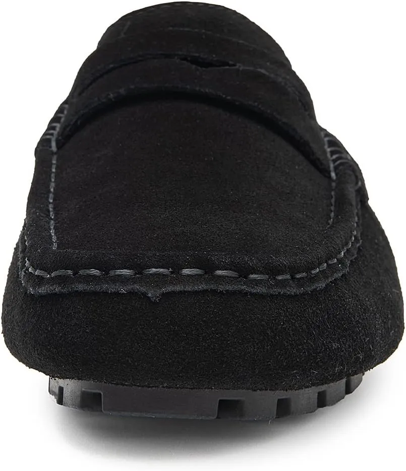 Go Tour Mens Handmade Suede Leather Mules Clog Slippers Breathable Leather Slip on Shoes Casual Loafers