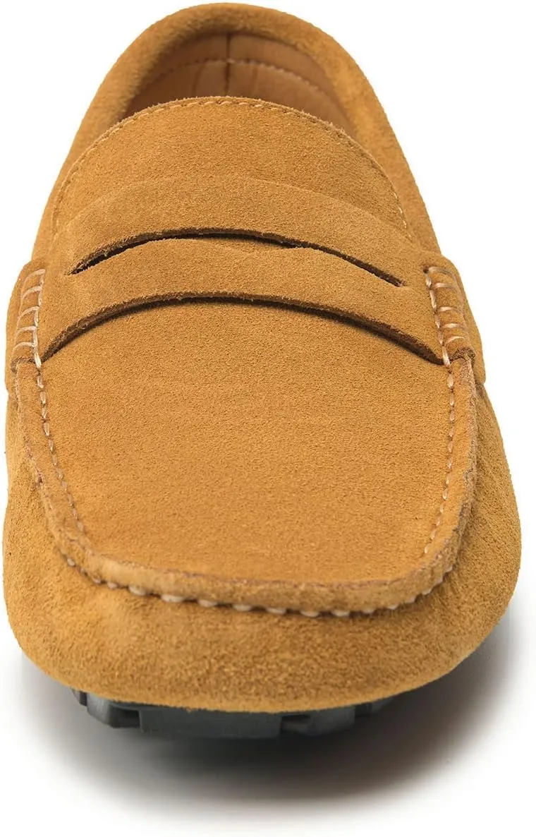 Go Tour Men's Penny Loafers Moccasin Driving Shoes Slip On Flats Boat Shoes