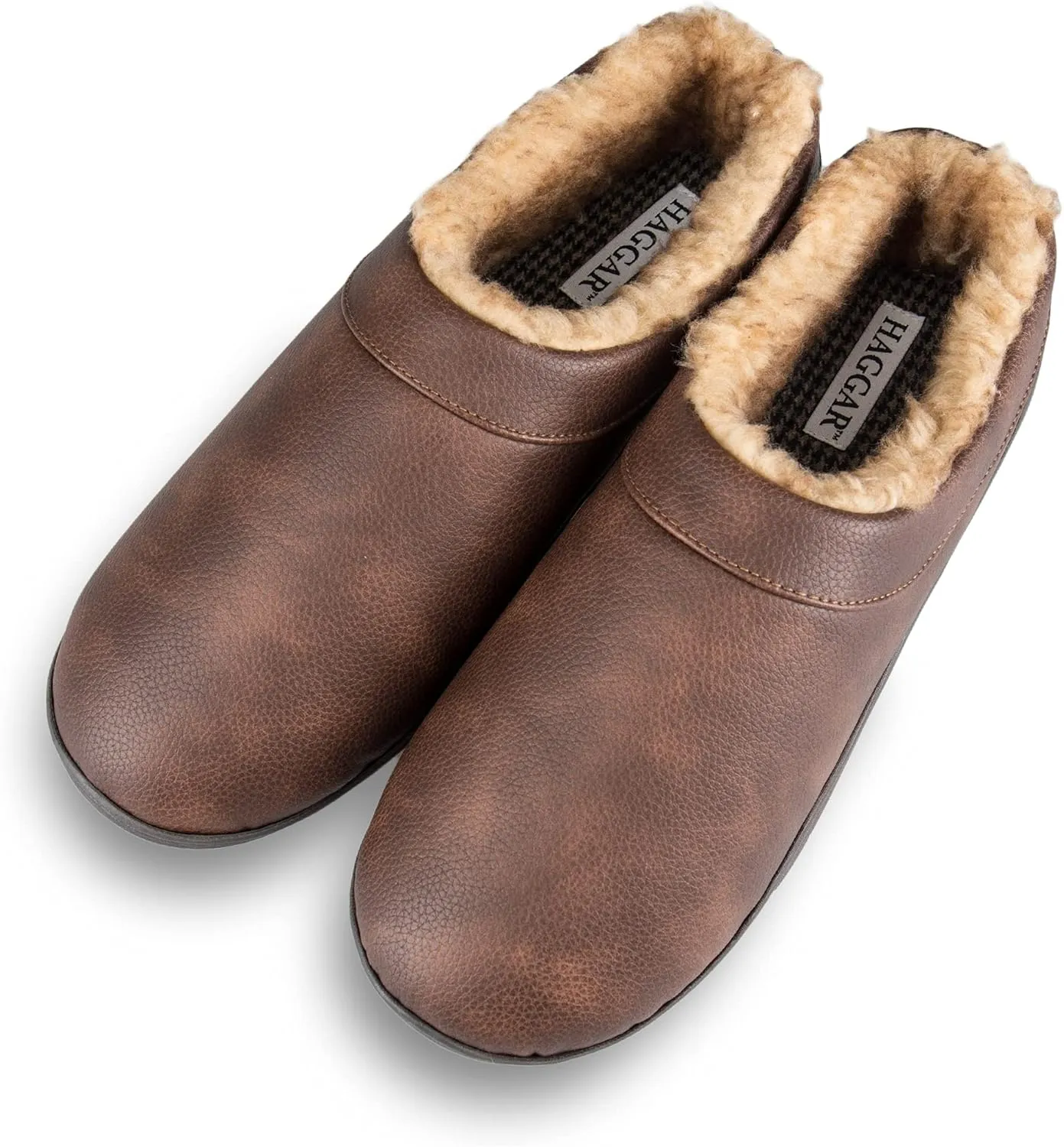 Haggar Men's Clog Slipper House Shoe Indoor/Outdoor with Memory Foam Comfort