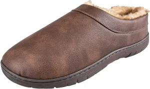Haggar Men's Clog Slipper House Shoe Indoor/Outdoor with Memory Foam Comfort