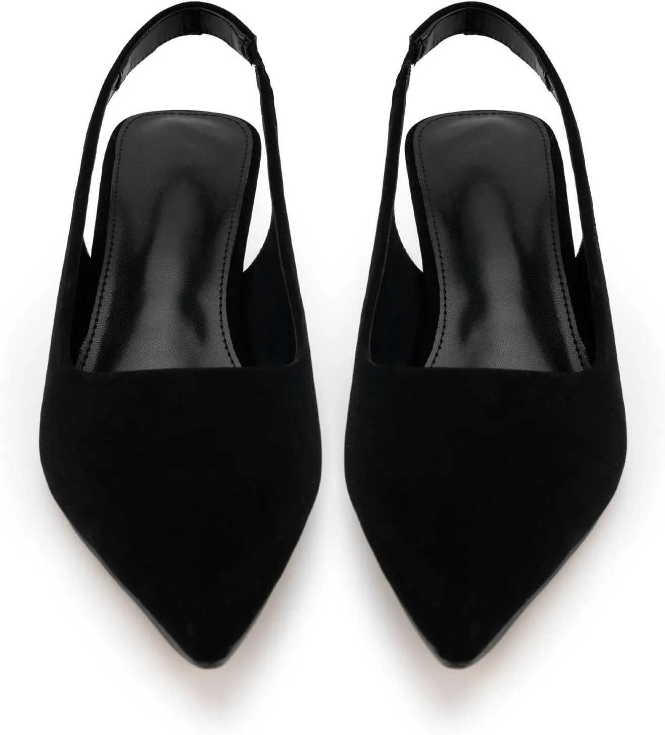 heelchic Women's Kitten Heel, Closed Pointed Toe Low Heel, Comfortable Pumps Shoes for Women Dress Shoes