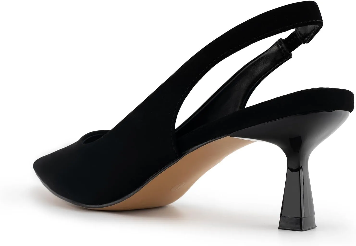 heelchic Women's Kitten Heel, Closed Pointed Toe Low Heel, Comfortable Pumps Shoes for Women Dress Shoes