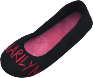 Home Slipper Women's Ballerina Plush Soft Sole Indoor House Ballet Slippers