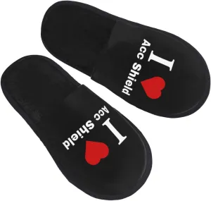 I love Acc Shield Slippers Winter Indoor and Outdoor Slipper Warm Cozy Soft Lightweight House Shoes Fuzzy Slip-On Slipper Large