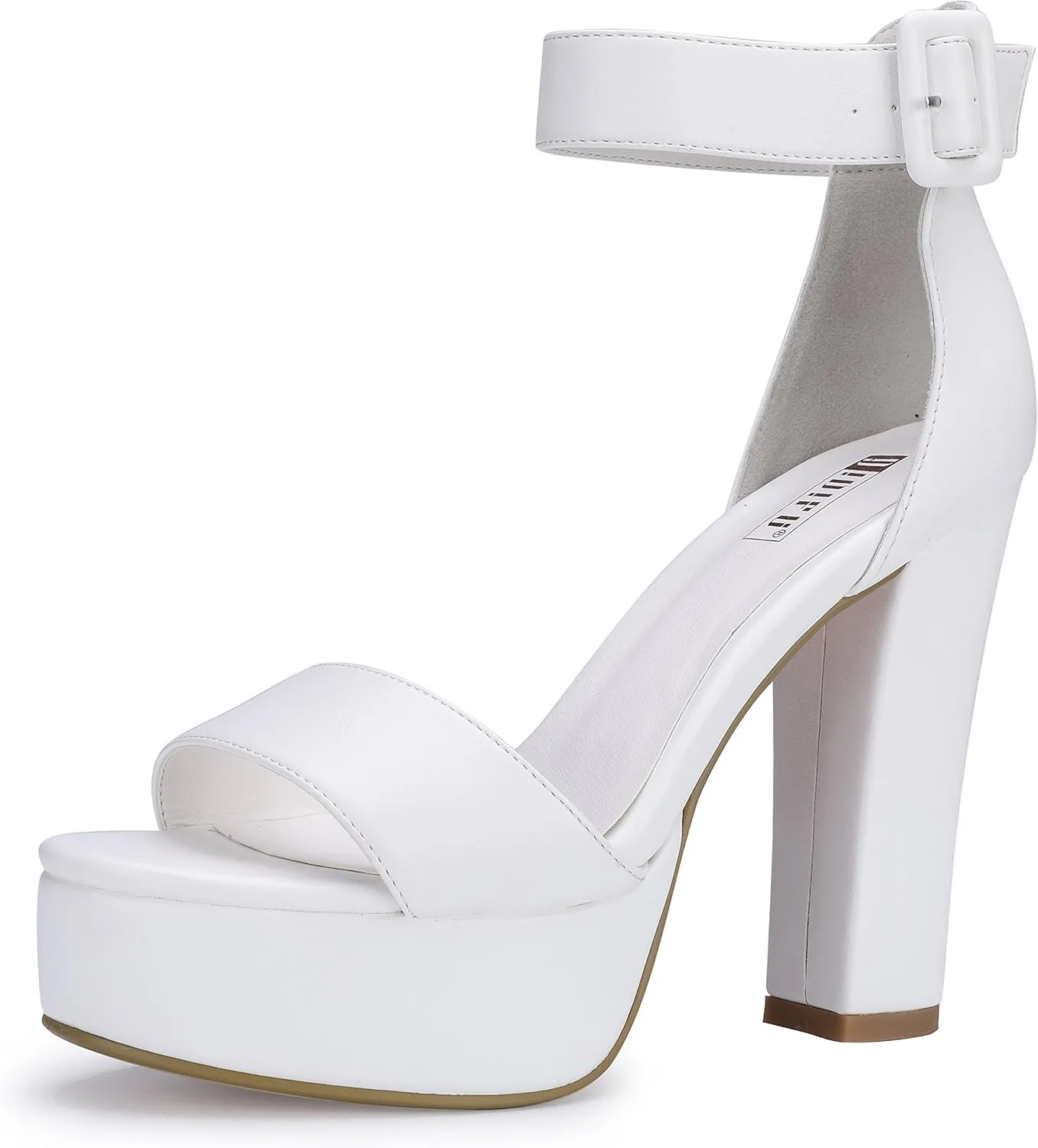 IDIFU Women's Ankle-Strap Heeled Sandal