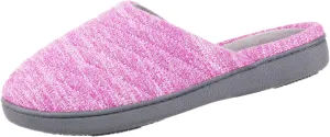 isotoner Women's Andrea Space Knit Slide Slippers