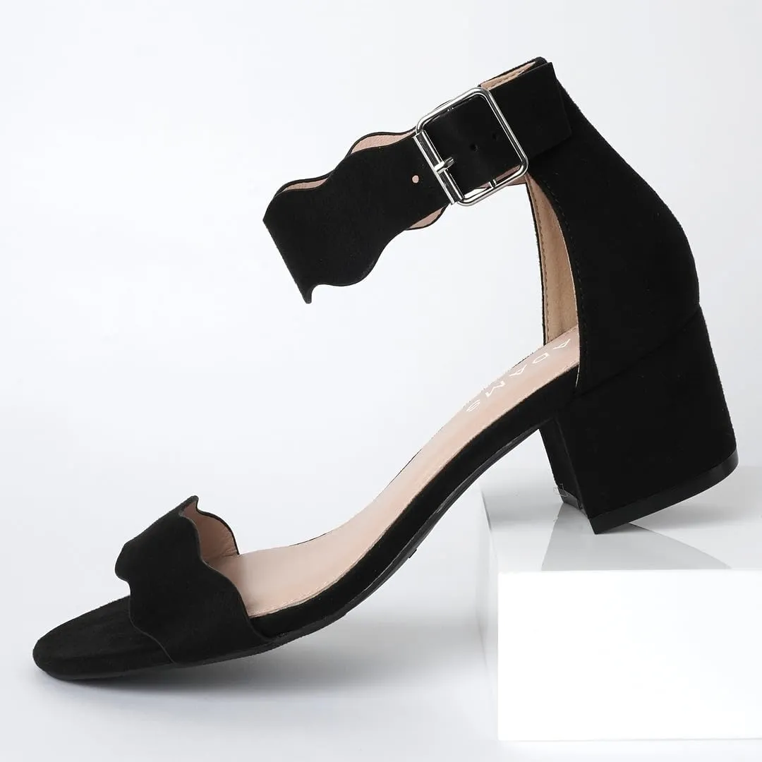 J. Adams Mimi Ankle Strap Kitten Heel Sandal