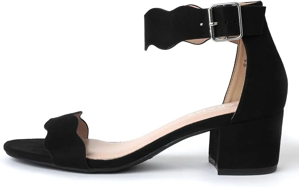 J. Adams Mimi Ankle Strap Kitten Heel Sandal