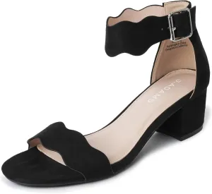 J. Adams Mimi Ankle Strap Kitten Heel Sandal