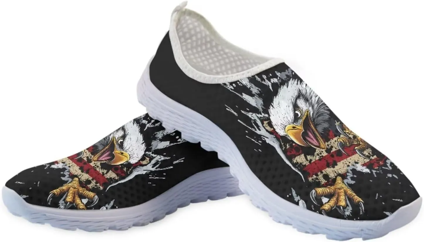 Jeiento Halloween Shoes for Women Men Halloween Party Walking Running Sneaker Shoes Slip-On Breathable Mesh Workout Fashion Shoes