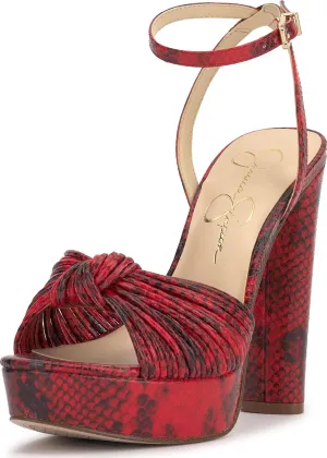 Jessica Simpson Womens Block Heel Ankle Strap