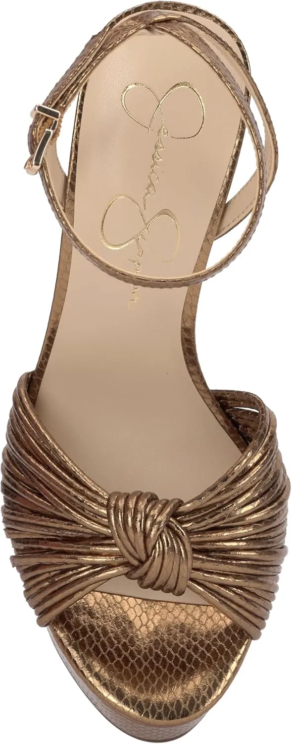 Jessica Simpson Womens Block Heel Ankle Strap