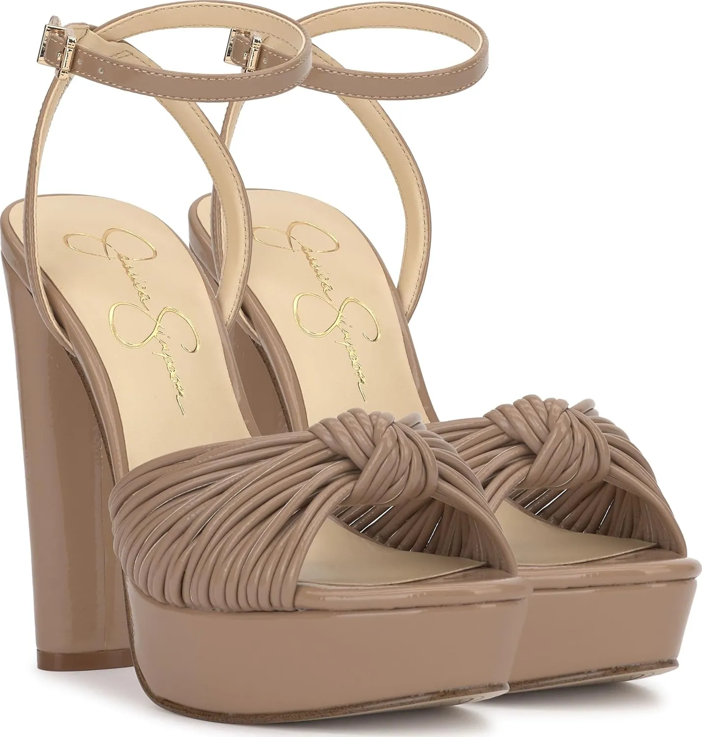 Jessica Simpson Womens Block Heel Ankle Strap