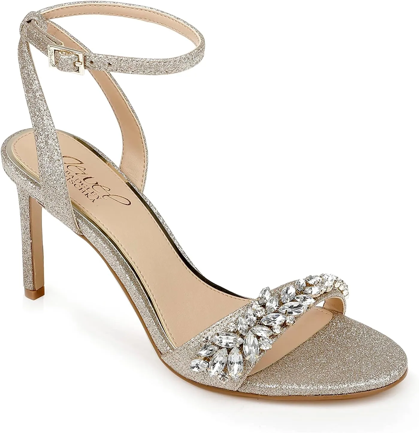Jewel Badgley Mischka Dallyce Ankle Strap Stiletto Sandal