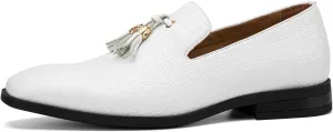 JITAI Men's Lindford Moc Toe Bit Slip-on Penny Loafer Party Shoes