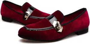 JITAI Men's Lindford Moc Toe Bit Slip-on Penny Loafer Party Shoes