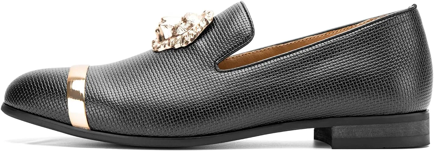 JITAI Men's Penny Slip-On Leather Lined Loafer Luxury Men Shoes Casual Dress Disco Shoes
