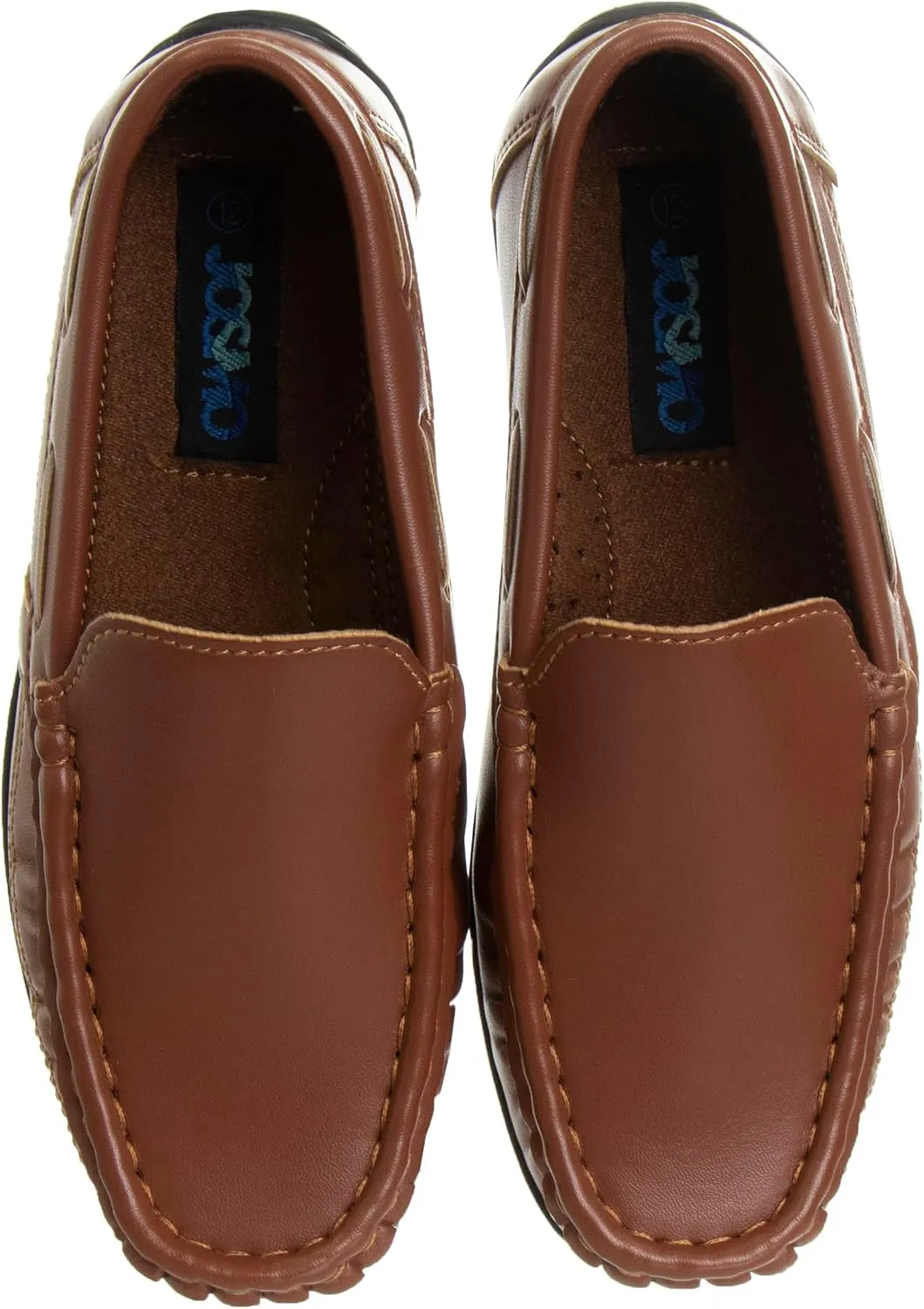 Josmo Boys Moccasin Driving Loafers - Casual Dress Penny Slip On Boat Shoes (Toddlers - Little Kids - Big Kids)