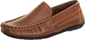 Josmo Boys Moccasin Driving Loafers - Casual Dress Penny Slip On Boat Shoes (Toddlers - Little Kids - Big Kids)