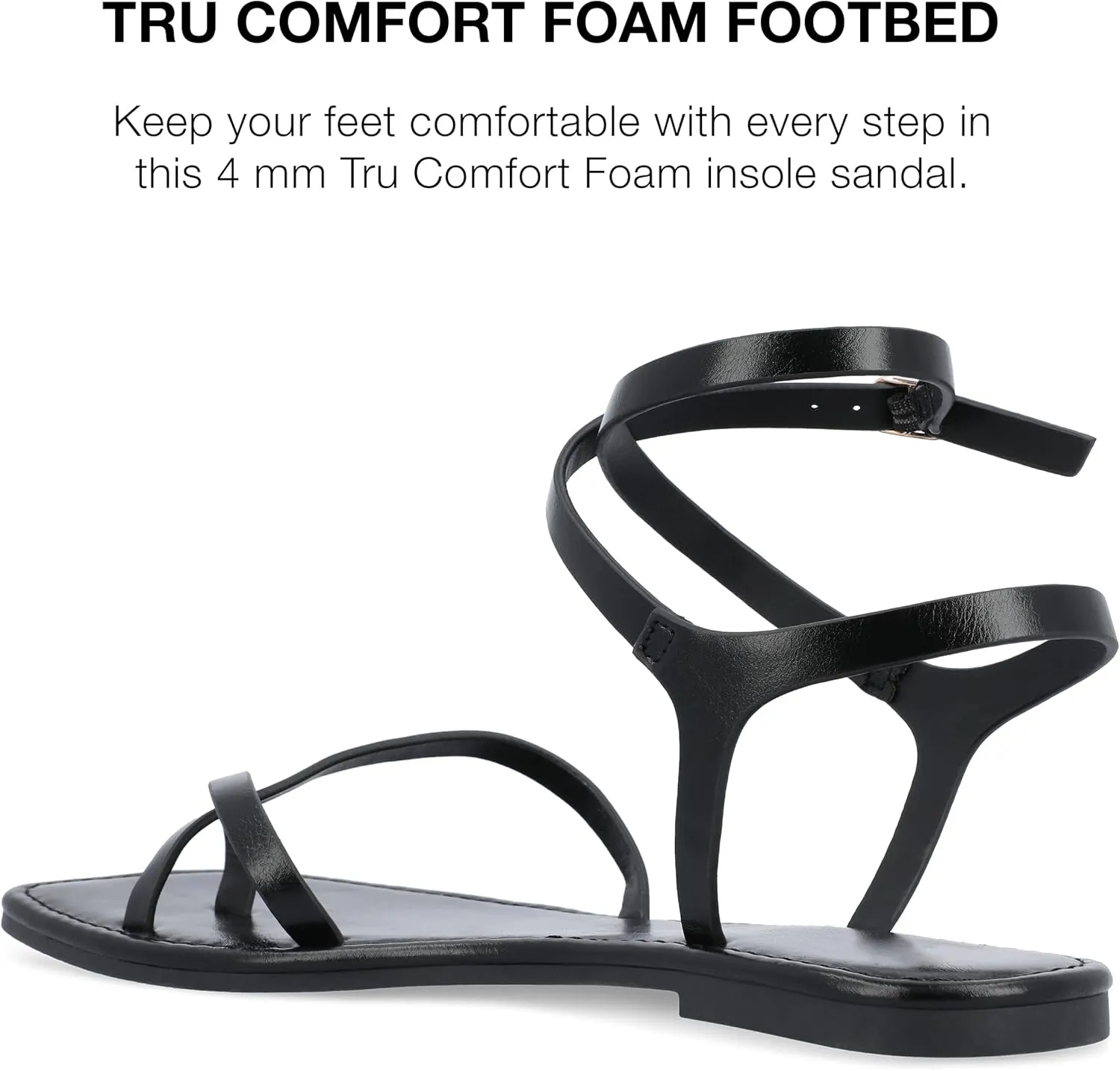 Journee Collection Women's Charra Flat Sandal