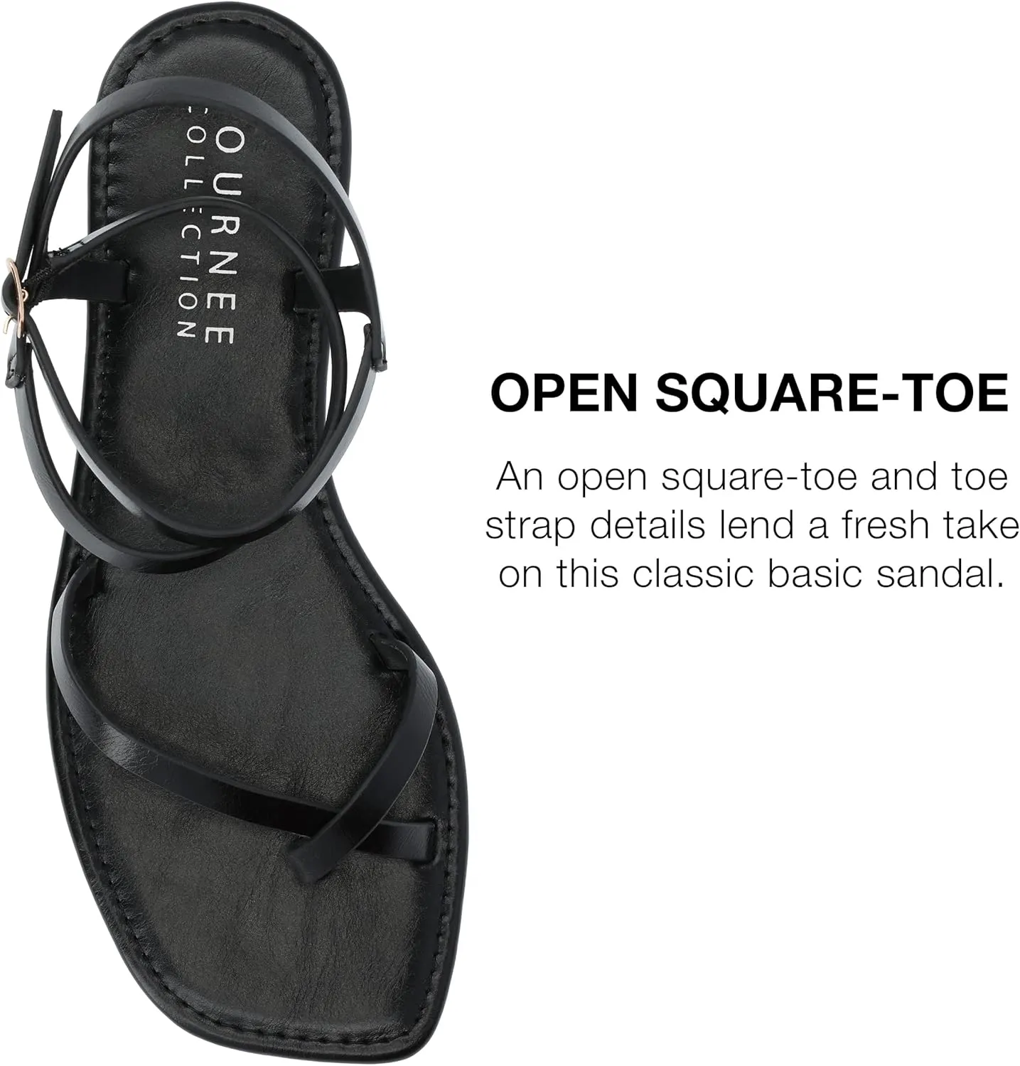 Journee Collection Women's Charra Flat Sandal