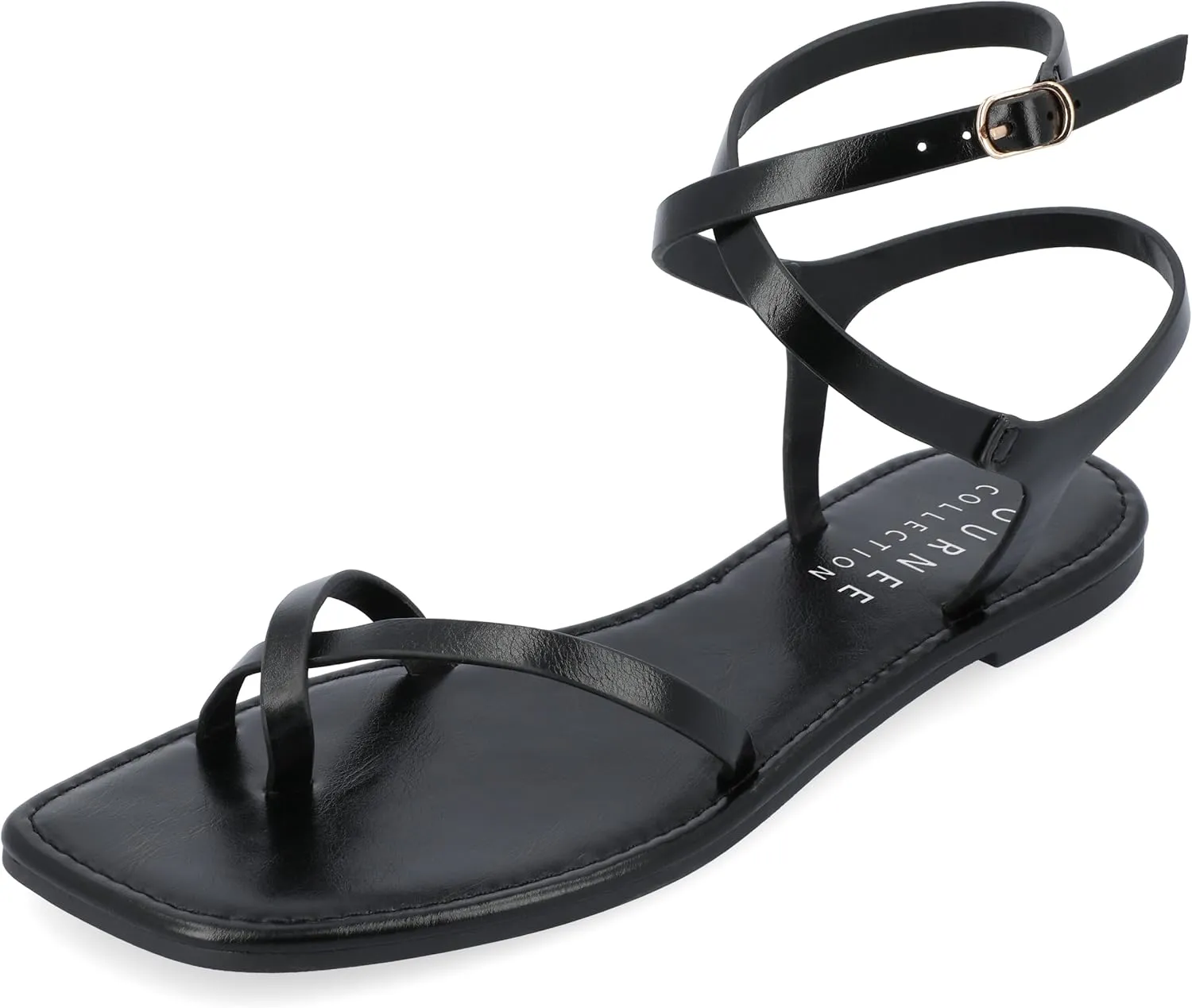 Journee Collection Women's Charra Flat Sandal