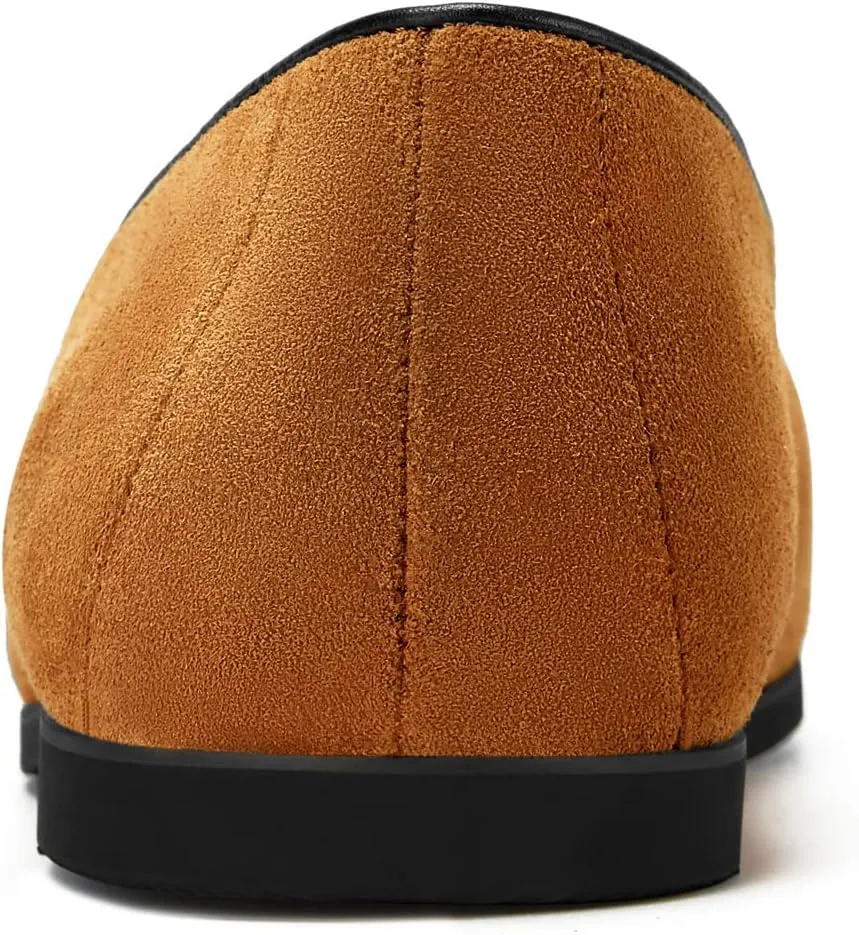 Journey West Men's Vintage Loafers for Men Belgian Loafers Slip-on Loafer Penny Loafer Casual Loafers