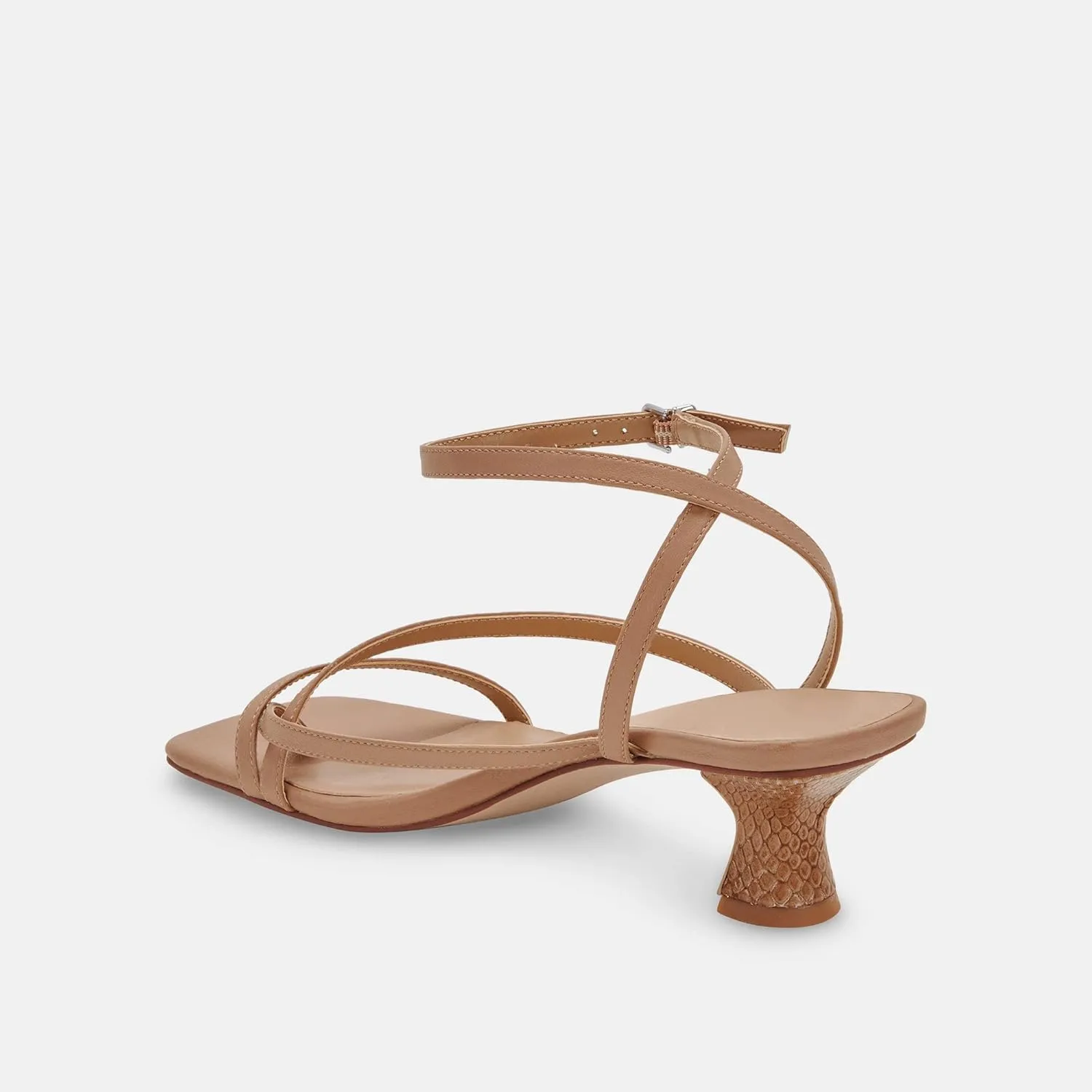 Juliet Holy Womens Strappy Sandals Kitten Heel Open Toe Slingback Ankle Strap Wedding Party Summer Heeled Sandals