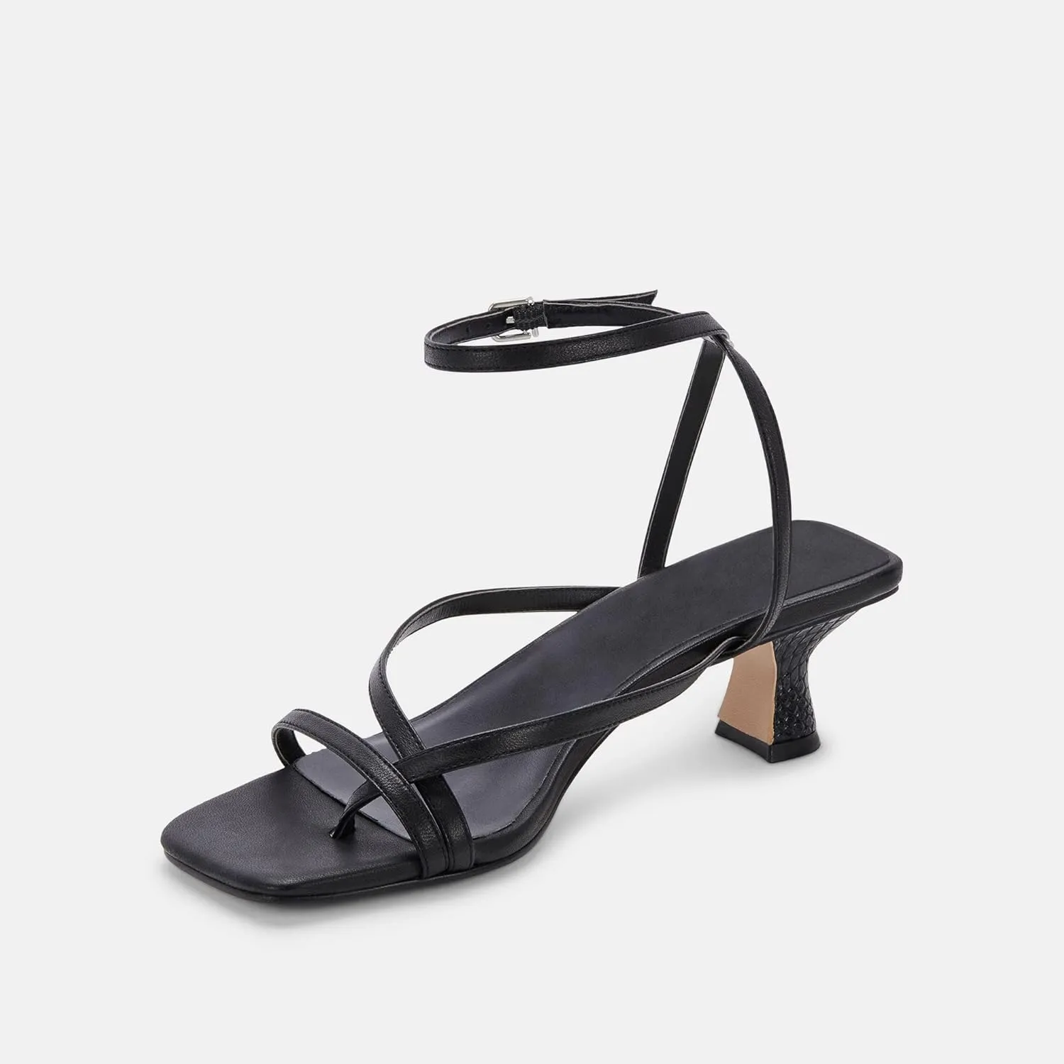 Juliet Holy Womens Strappy Sandals Kitten Heel Open Toe Slingback Ankle Strap Wedding Party Summer Heeled Sandals