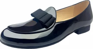Justar Men's Leather Loafers Belgian Tuxedo Dress Shoes Slip-On Formal Prom Penny Loafers Banquet Flats