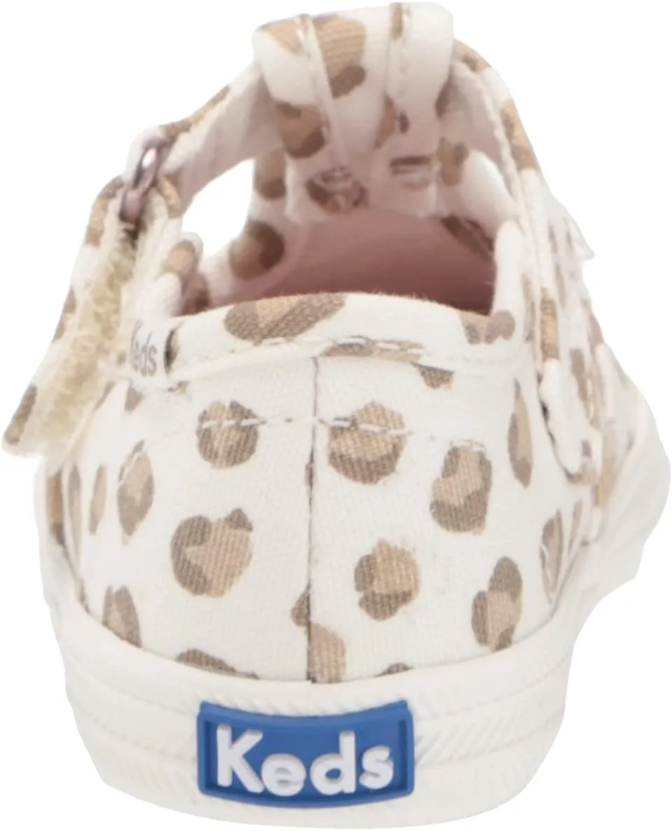 Keds Baby-Girl's Champion Lace Toe Cap Tstrap Sneaker