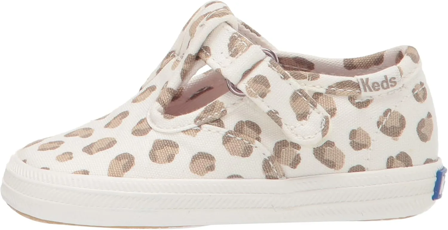 Keds Baby-Girl's Champion Lace Toe Cap Tstrap Sneaker