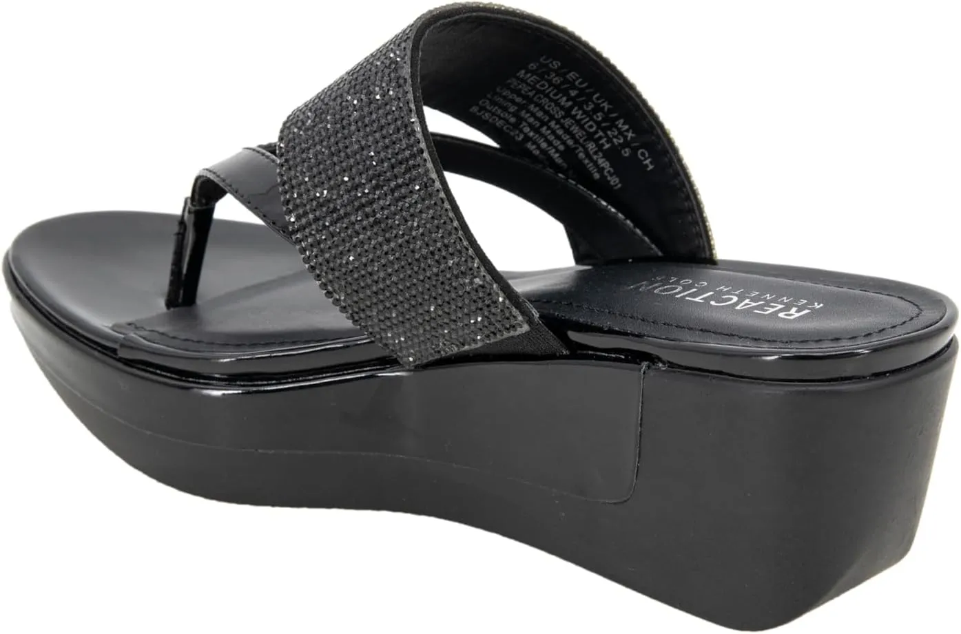 Kenneth Cole REACTION Women's Pepea Cross Jewel Wedge Sandal