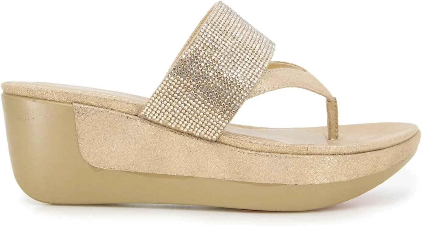 Kenneth Cole REACTION Women's Pepea Cross Jewel Wedge Sandal