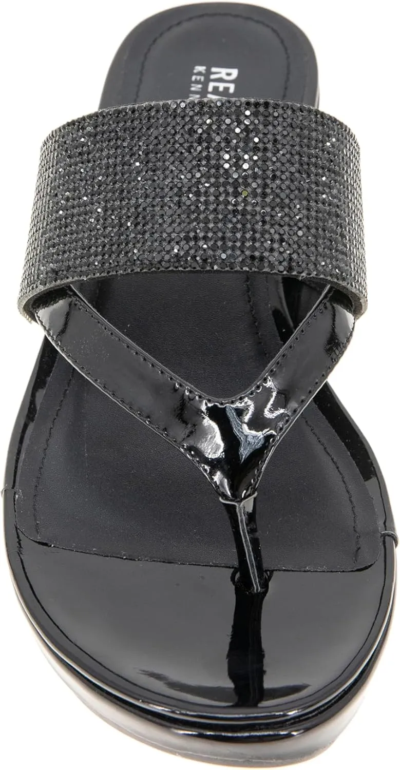 Kenneth Cole REACTION Women's Pepea Cross Jewel Wedge Sandal