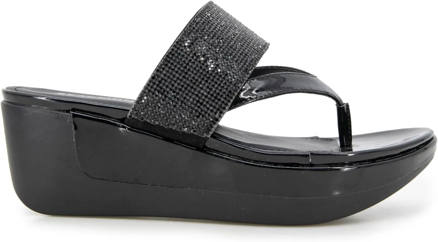 Kenneth Cole REACTION Women's Pepea Cross Jewel Wedge Sandal