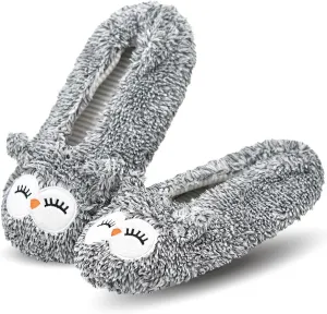 Keyela Slipper Socks for Women Grippers- House Slippers for Women Indoor- Fuzzy Cute Animal Women's/Ladies Slippers