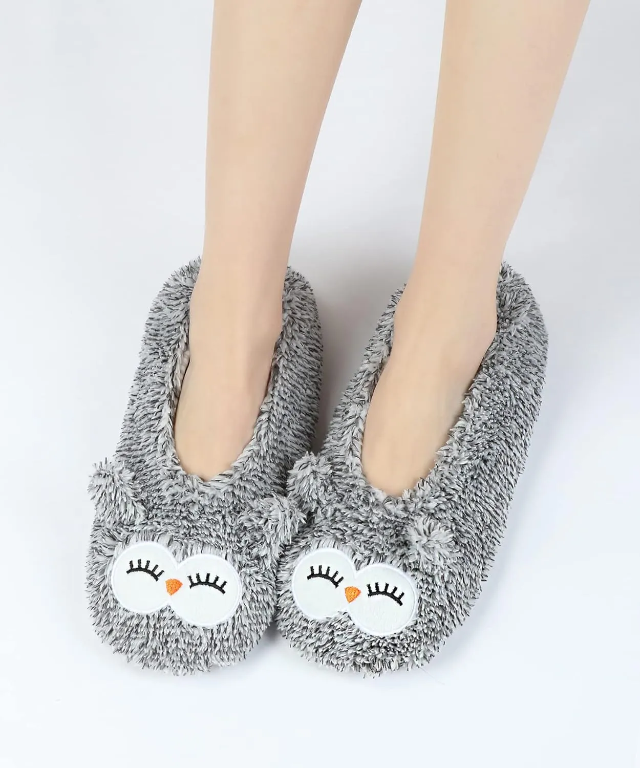 Keyela Slipper Socks for Women Grippers- House Slippers for Women Indoor- Fuzzy Cute Animal Women's/Ladies Slippers