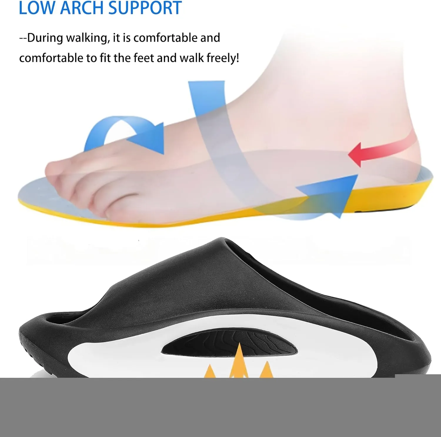 Kids Cloud Slides Boys Girls Comfy Pillow Slippers Summer Beach Sandals Non-Slip Thick Sole Slippers for Indoor Outdoor