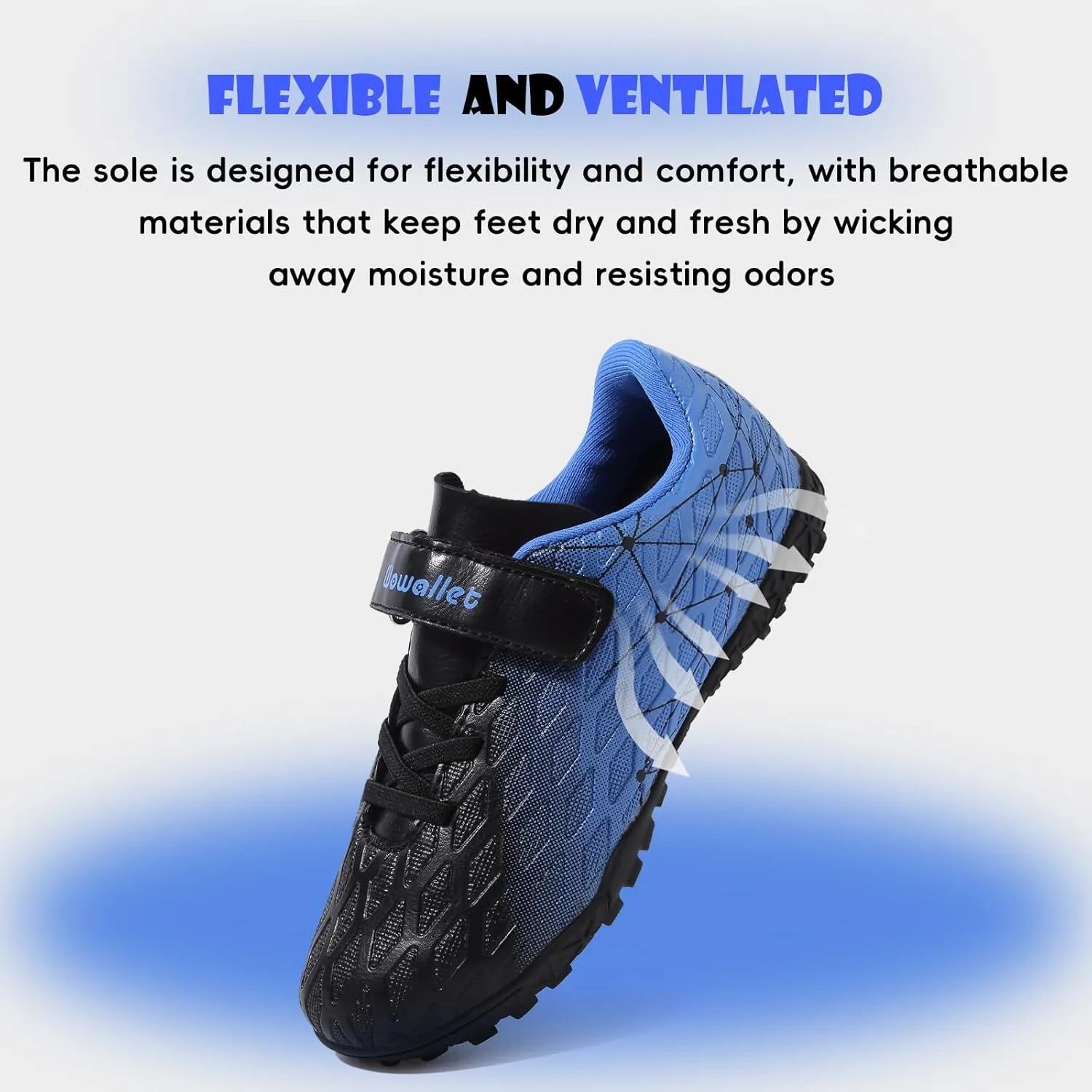 Kids Soccer Cleats Boys Girls Athletic Indoor Soccer Shoes Sneaker for Unisex