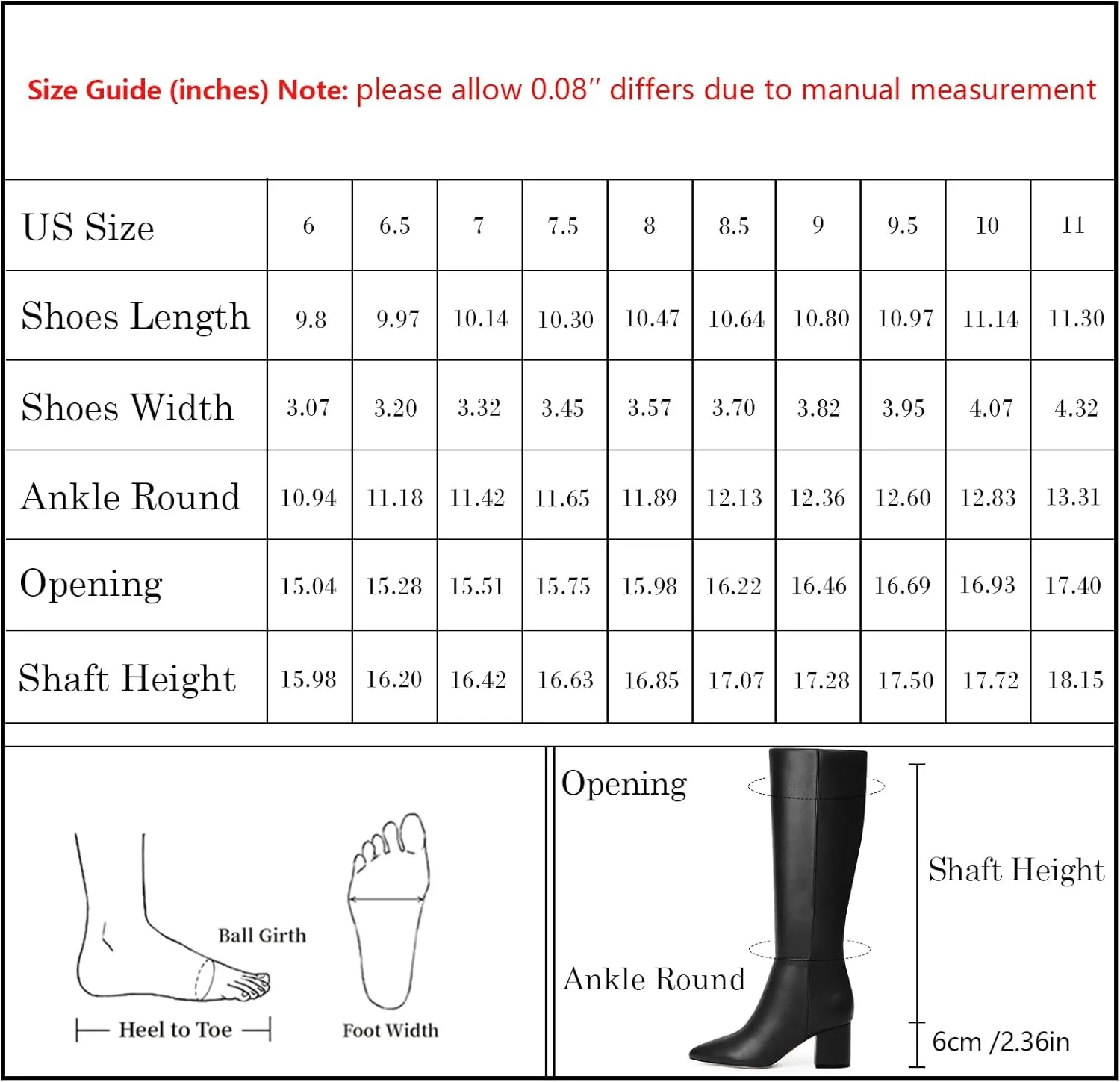 Knee High Boots for Women Chunky Heel Pointed Toe Boots Side Zipper Long Boots