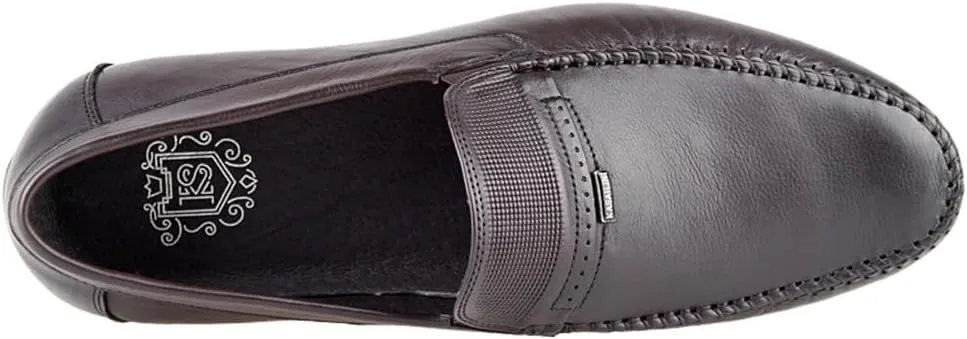 KS Men's Driving Shoes Loafer Slip On Shoes for Formal Dress Casual Leather Shoes
